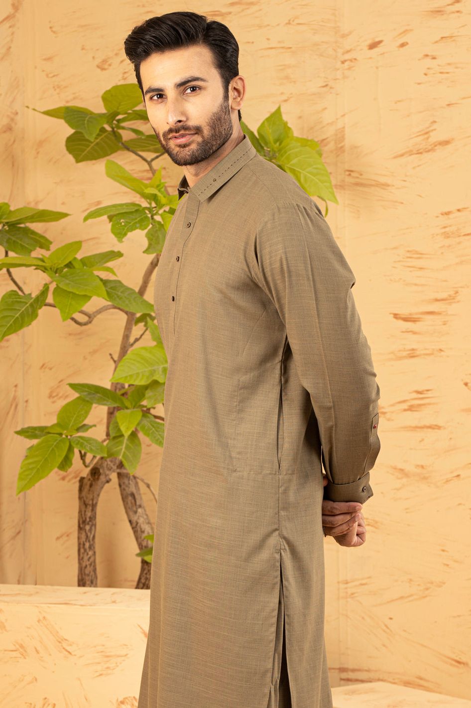 Stylish Cotton Green Kameez Shalwar by Waseem Akram - Traditional Pakistani Outfit for Women | Perfect for Eid, Weddings & Special Occasions