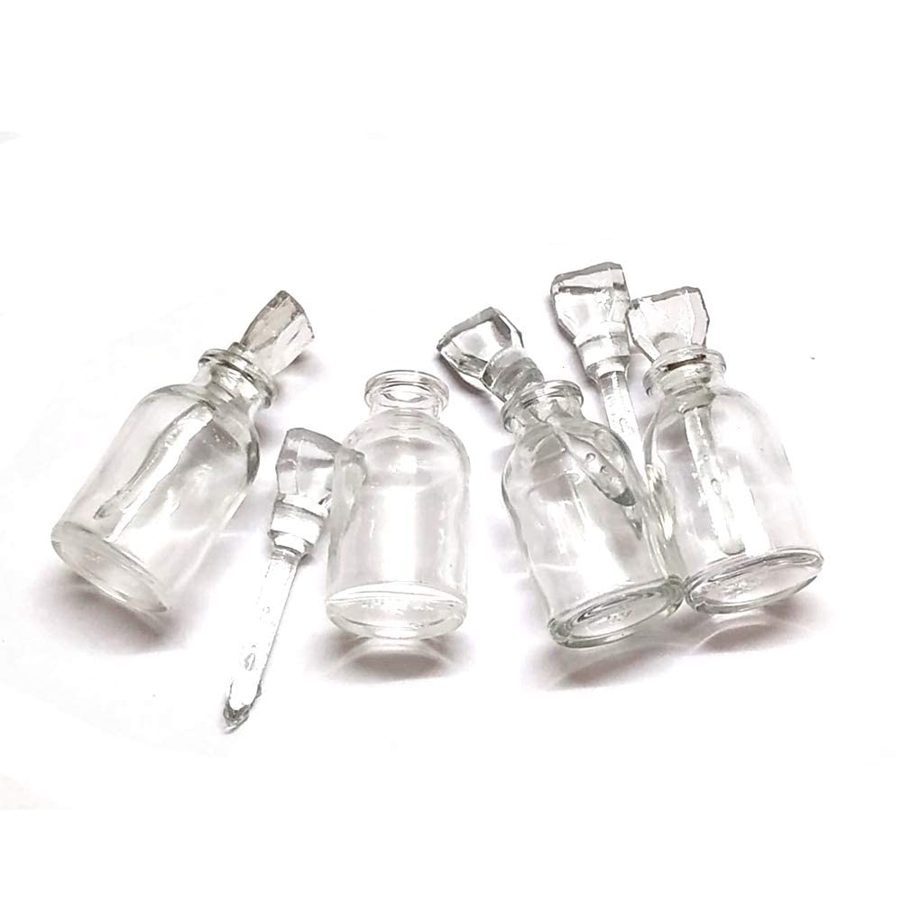 ATAR Gold Testing Kit - Reusable & Refillable Clear Glass Bottles (1-Pack) for Jewelry Making, DIY Projects & Scientific Experiments