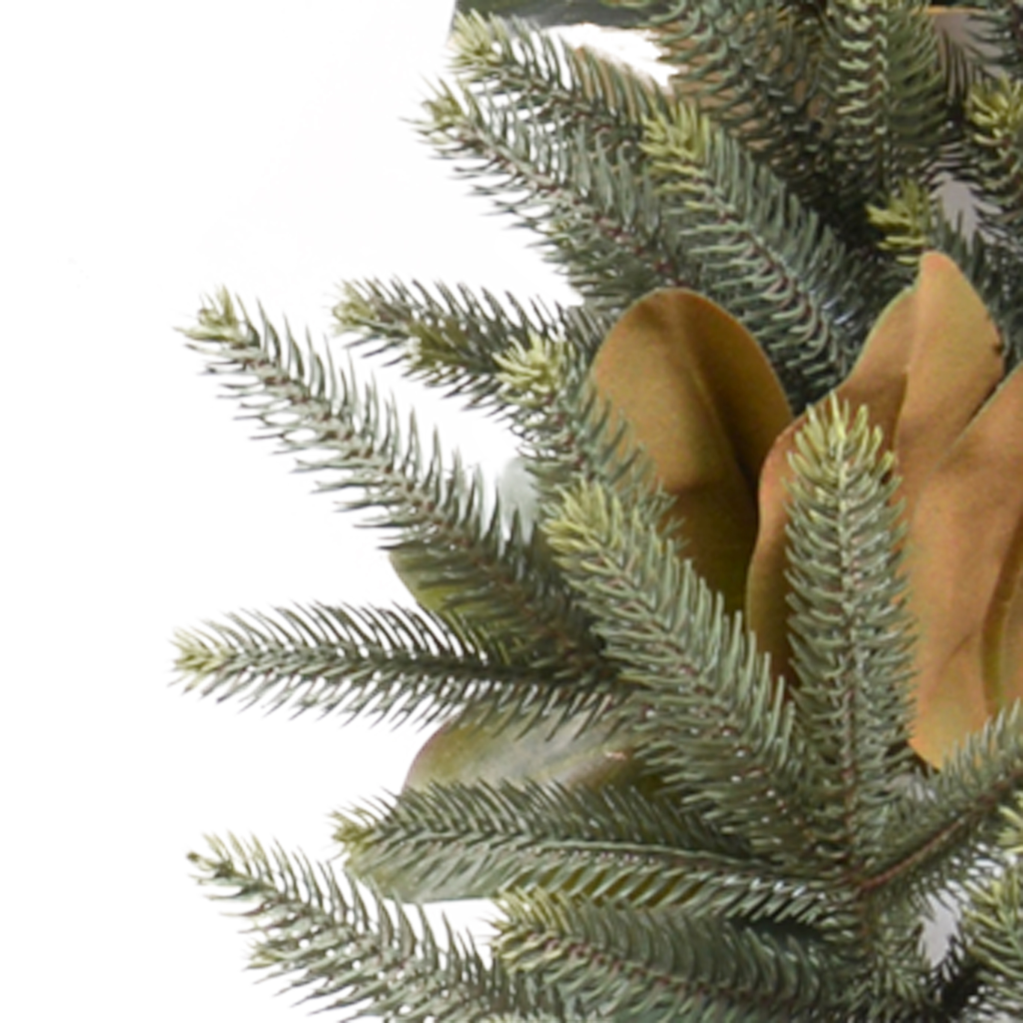 6' Artificial Magnolia & Fir Garland for Christmas Decor - Holiday Wreath, Mantel, Staircase & Fireplace Decoration