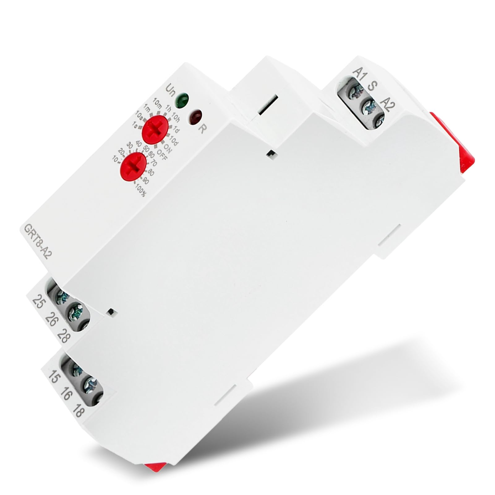Keenso GRT8-A2 Timer Relay - DIN Rail Mount, 12V-240V AC/DC, Single Function Industrial Time Delay Relay for Automation Control | Perfect for HVAC Systems, Motor Controls & Industrial Machinery