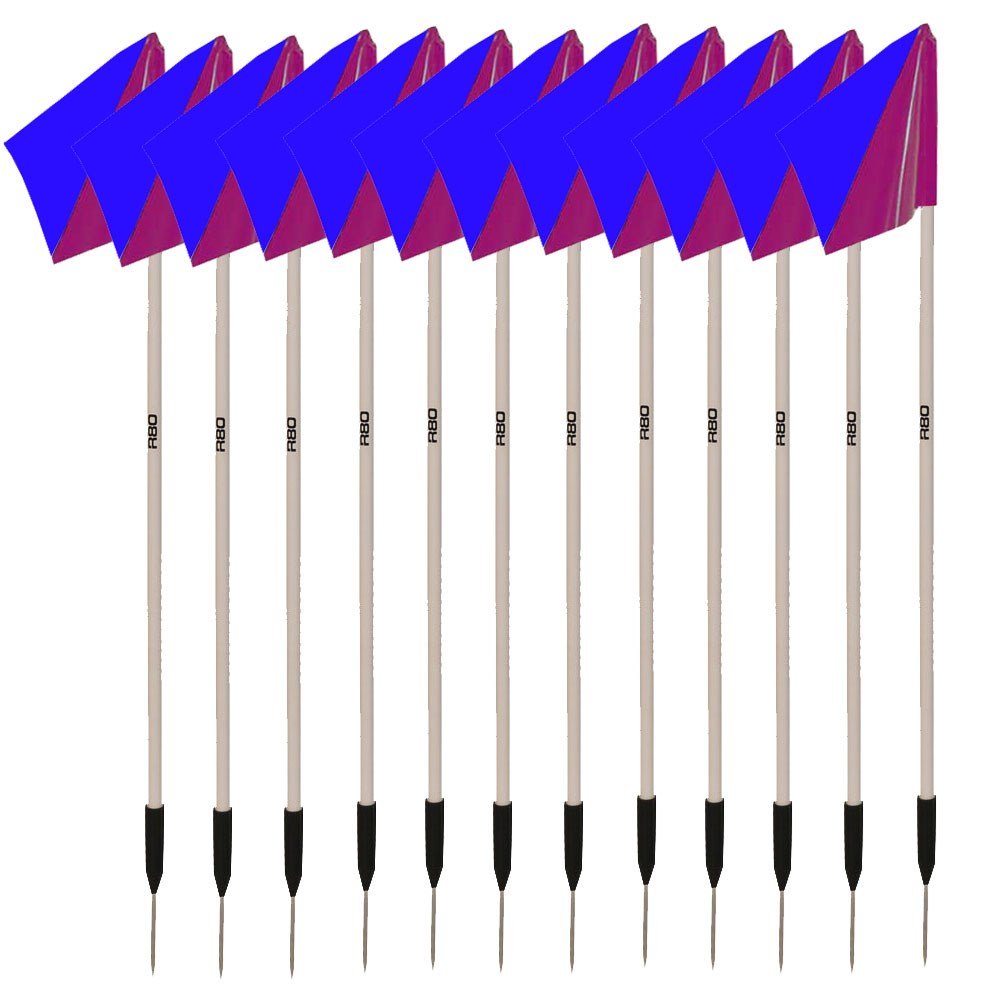 Premium Sideline Pole with Custom Club Colors Flag Sets - Perfect for Football, Soccer, and Sports Team Fan Support
