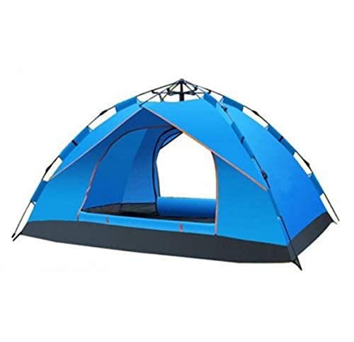 Lightweight Backpacking Tent for 3-4 Persons - Waterproof & Windproof Automatic Pop Up Camping Tent - Portable Family Dome Tent for Outdoor Adventures, Hiking & Mountaineering - Perfect for Weekend Camping Trips and Backcountry Exploration