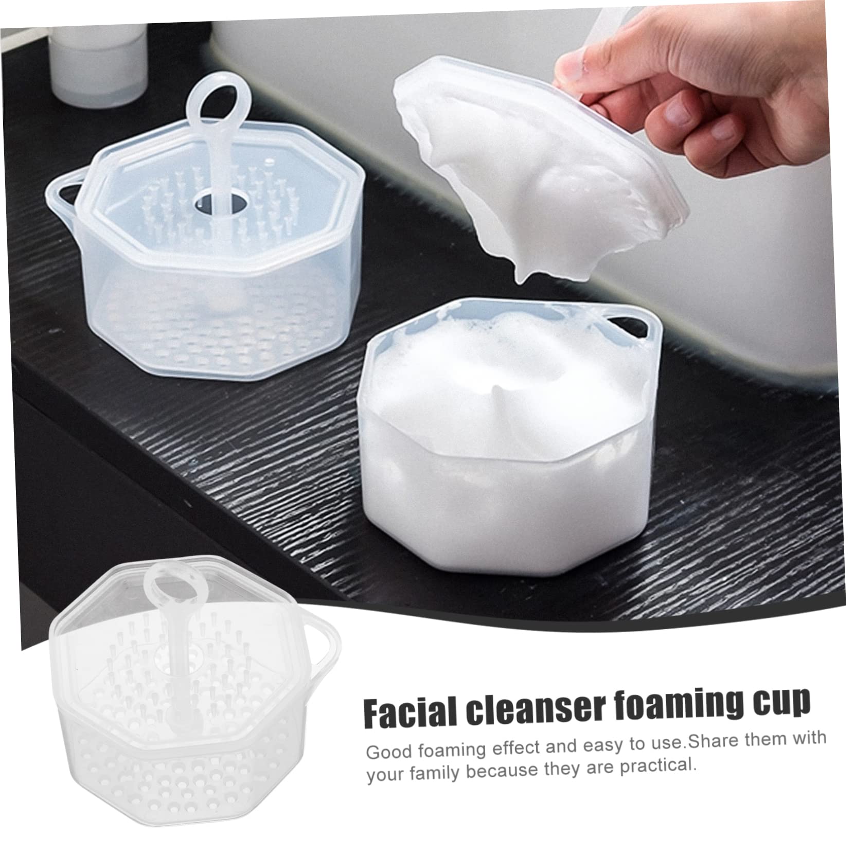 Angoily 2-Piece Bubbler Facial Cleaning Device - Portable Face Wash Bubble Maker & Foaming Cup for Deep Cleansing | Perfect for Travel, Home Spa, and Daily Skincare Routine