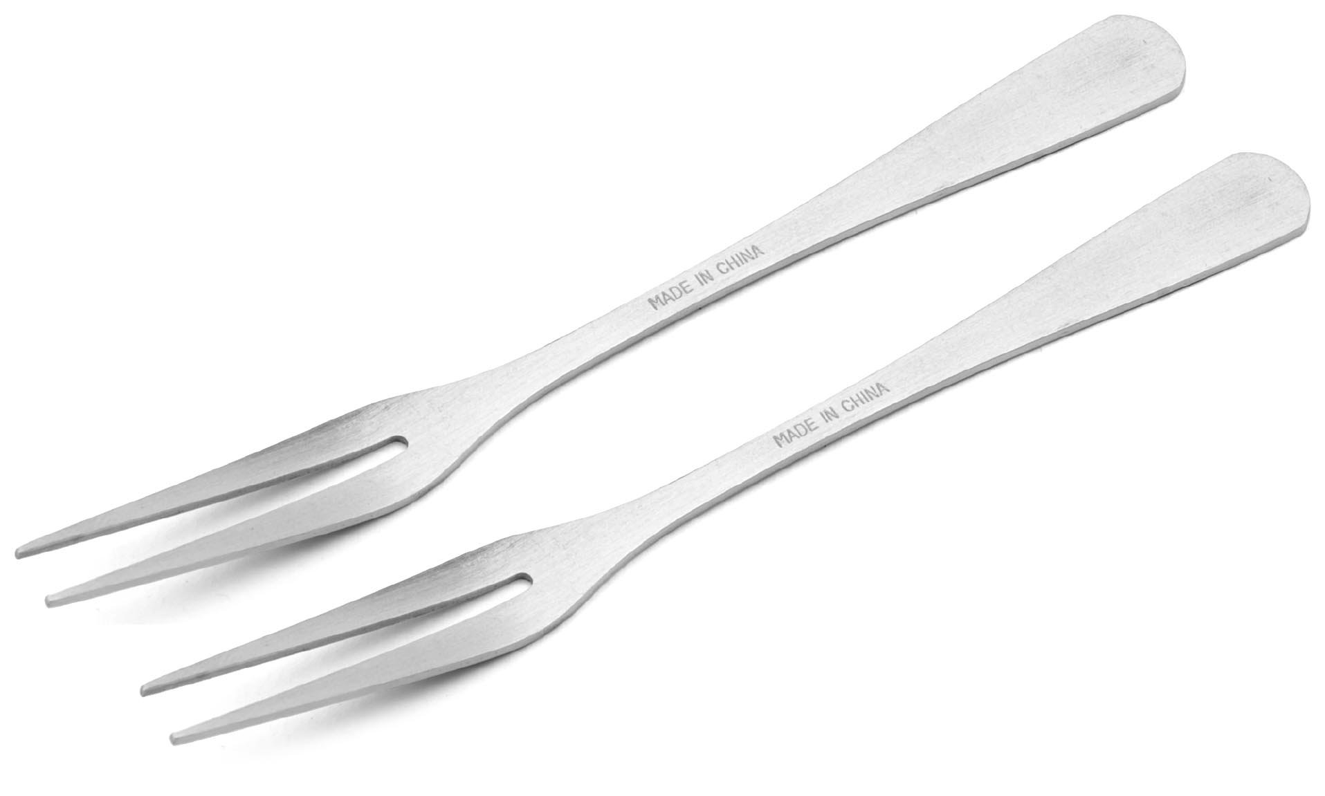 Farberware Stainless Steel Seafood Forks Set of 2 - Premium Crab Lobster Oyster Forks - Perfect for Seafood Boils, Fine Dining & Dinner Parties