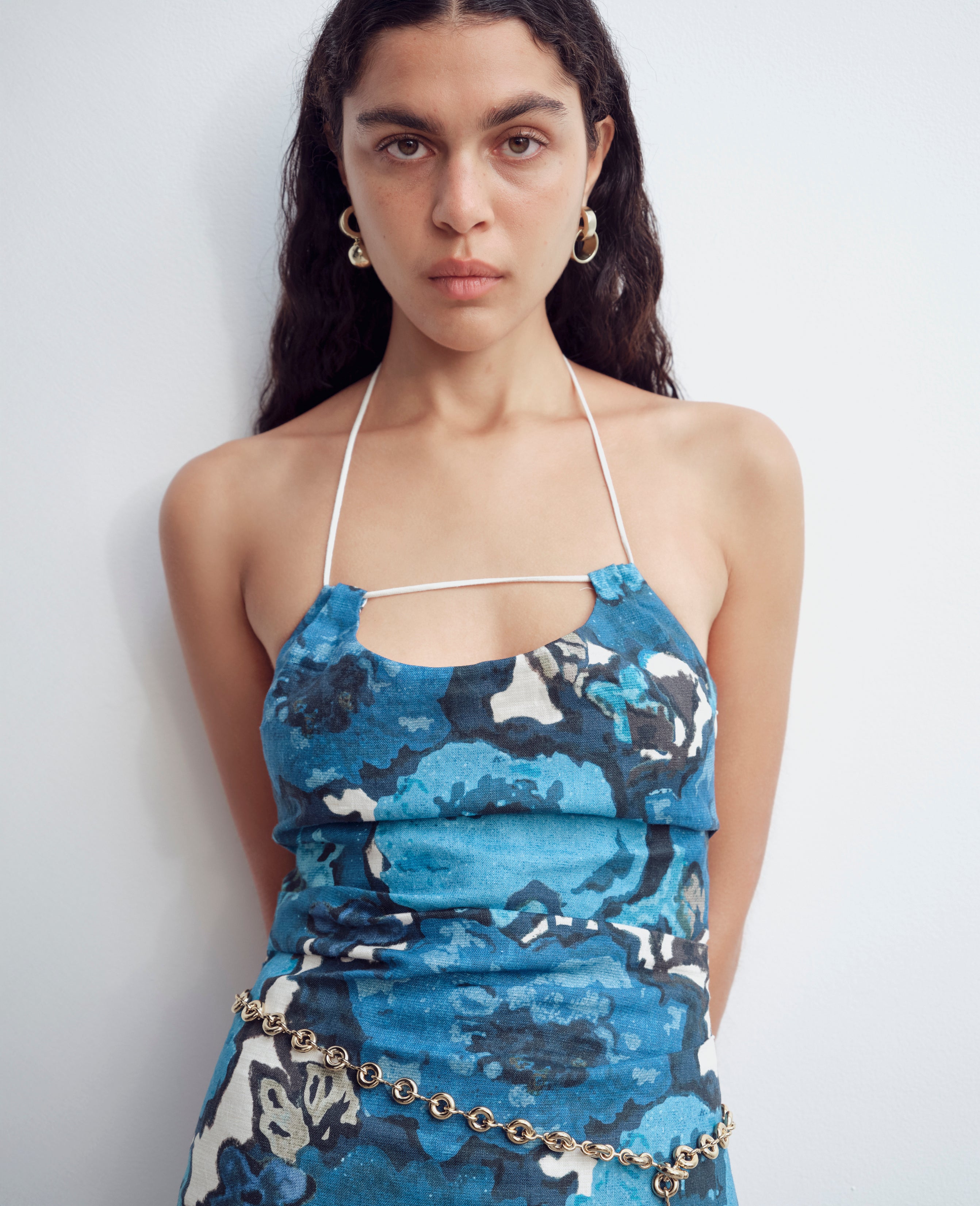Camellia Midi Dress for Women - Floral Print Summer Dress with Short Sleeves - Perfect for Beach Vacation, Date Night & Casual Outings