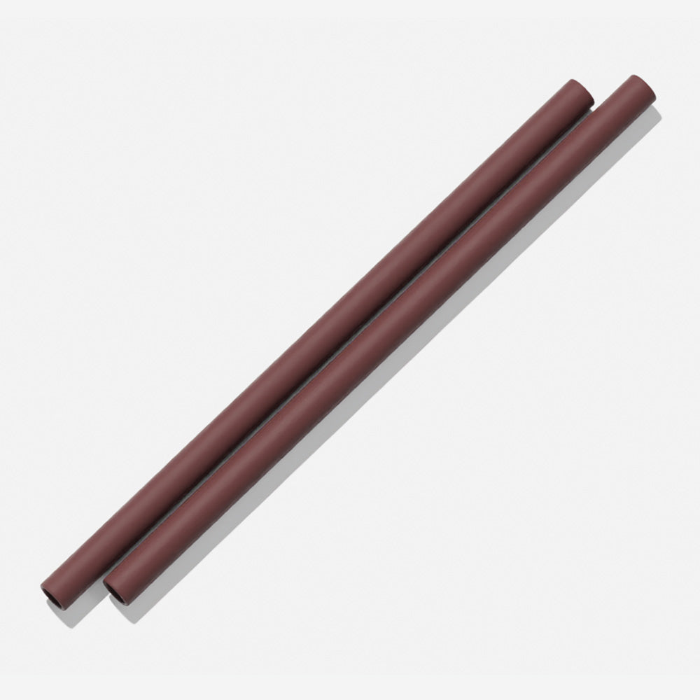 Eco-Friendly Reusable Silicone Straws (2 Pack) - BPA-Free, Dishwasher Safe, Perfect for Smoothies, Iced Coffee & Cocktails at Home or On-the-Go
