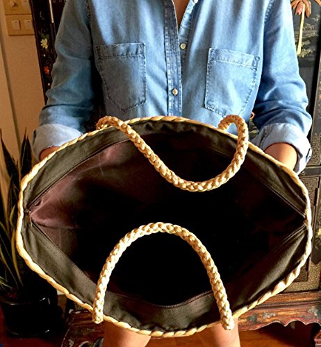 Extra Large Straw Basket Bag - Natural Woven Tote for Women, Beach Picnic Bag, Summer Boho Shoulder Purse | Perfect for Beach Outings, Picnics, Shopping & Vacation Accessories