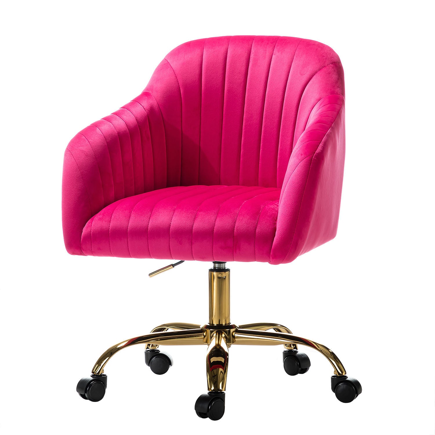 Luxury Velvet Office Chair - Ergonomic Desk Chair with Adjustable Height for Home & Workspace - Perfect for Remote Work, Gaming & Study