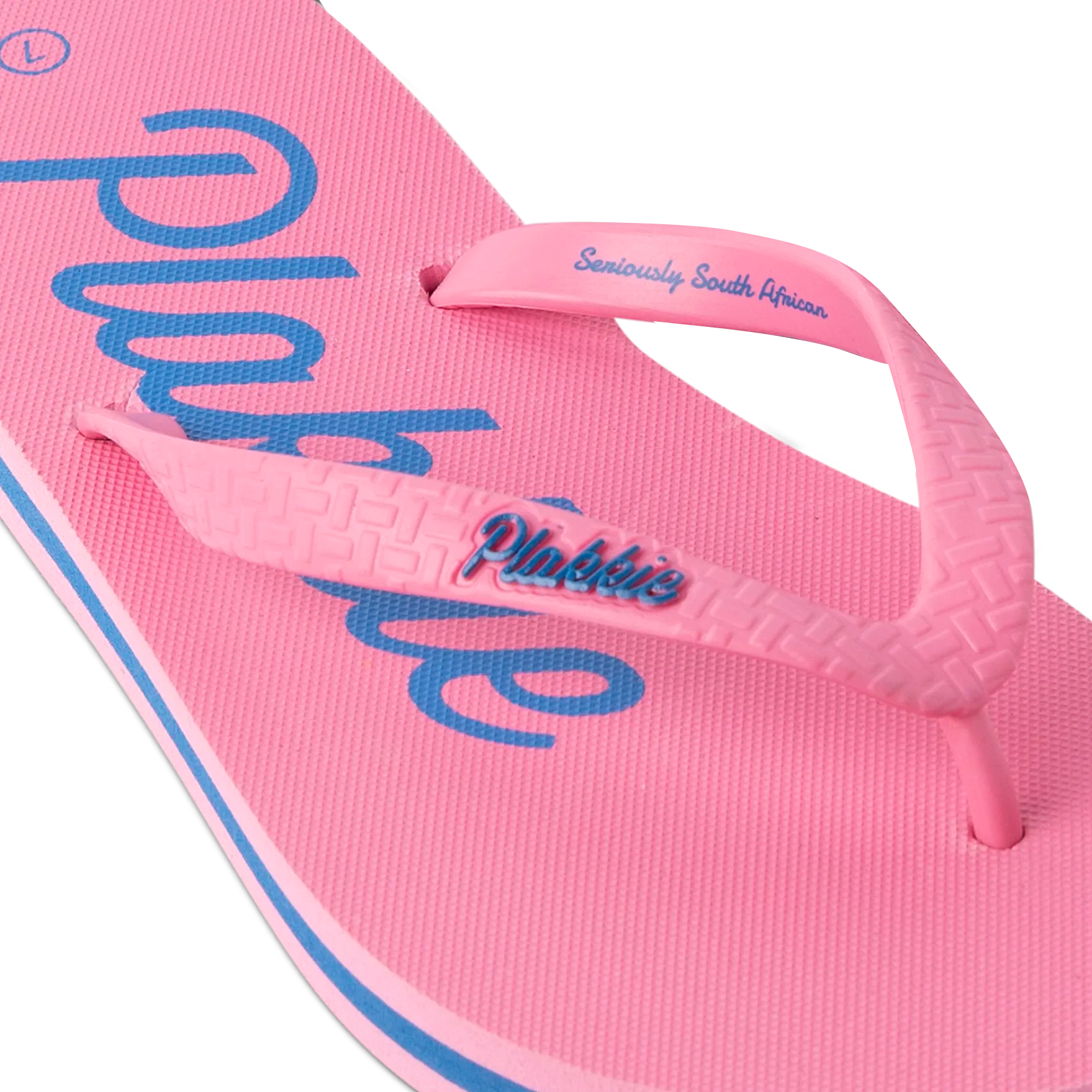 Plakkie Mabibi Women's Flip Flops - Comfortable Pink and Blue Sandals for Beach, Pool & Summer Outfits