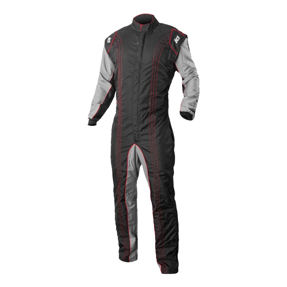 FIA Level 2 Approved Kart Racing Suit - CIK Certified, Flame Resistant, Red Color (Medium/Large) for Professional Karting, Motorsports & Track Racing
