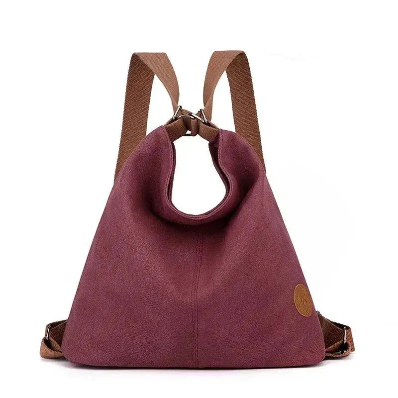 Stylish Women's Designer Canvas Backpack - Durable & Lightweight for Travel, Work & School | Fashionable & Functional Everyday Use