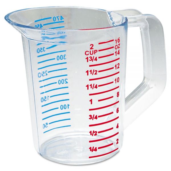 16 oz Clear Measuring Cup - 1 Pint Kitchen Measuring Cup for Baking, Cooking & Liquid Ingredients | Dishwasher Safe & Durable Plastic