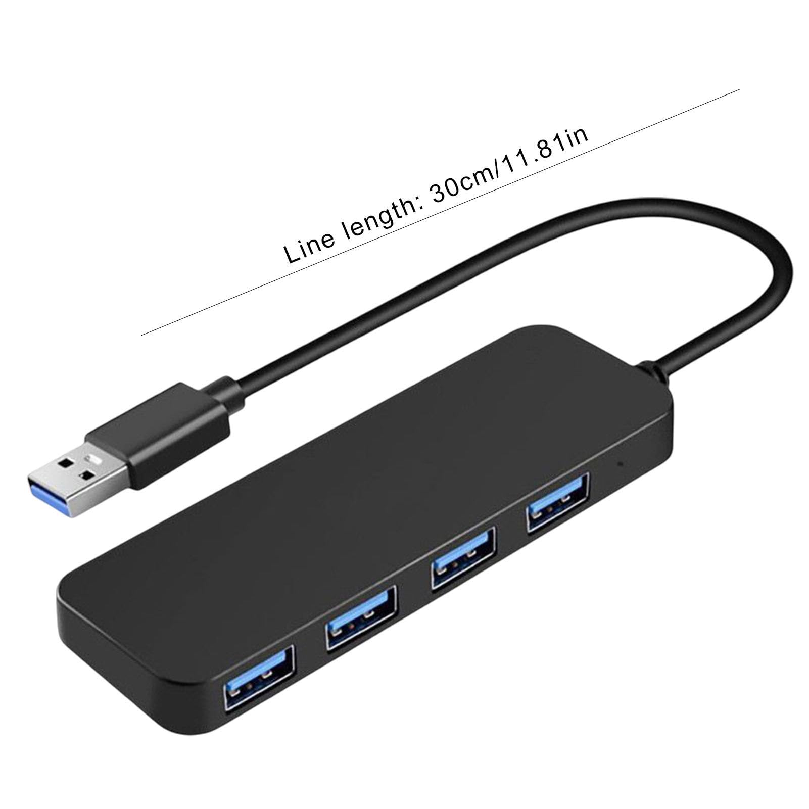 Multi-Port USB Hub Adapter - 4-in-1 USB Splitter & Extender for Laptop/PC | High-Speed Data Transfer for Flash Drives, Keyboard, Mouse | Perfect for Home Office, Gaming & Remote Work Setup
