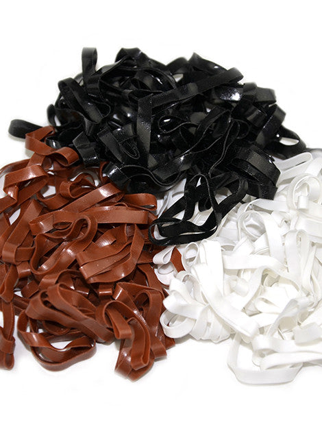 Premium Silicone Braiding Bands for Hair Styling - Durable & Non-Slip Hair Ties for Braids, Ponytails & Extensions (100-Pack) - Perfect for Salon, Home & Travel Use
