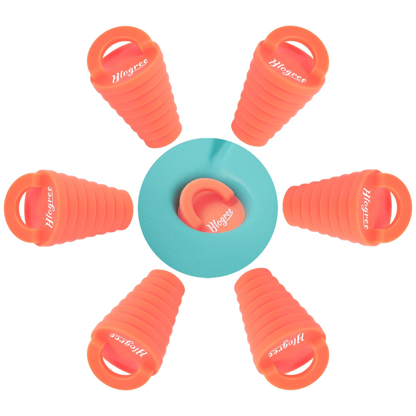 HLOGREE 6 Pack Silicone Kayak Scupper Plugs for 0.8-1.5 Inch Holes - Drain Plugs for Lifetime, Sit On Top, Pelican Kayaks - Waterproof Boat Accessories for Fishing, Paddling & Water Sports