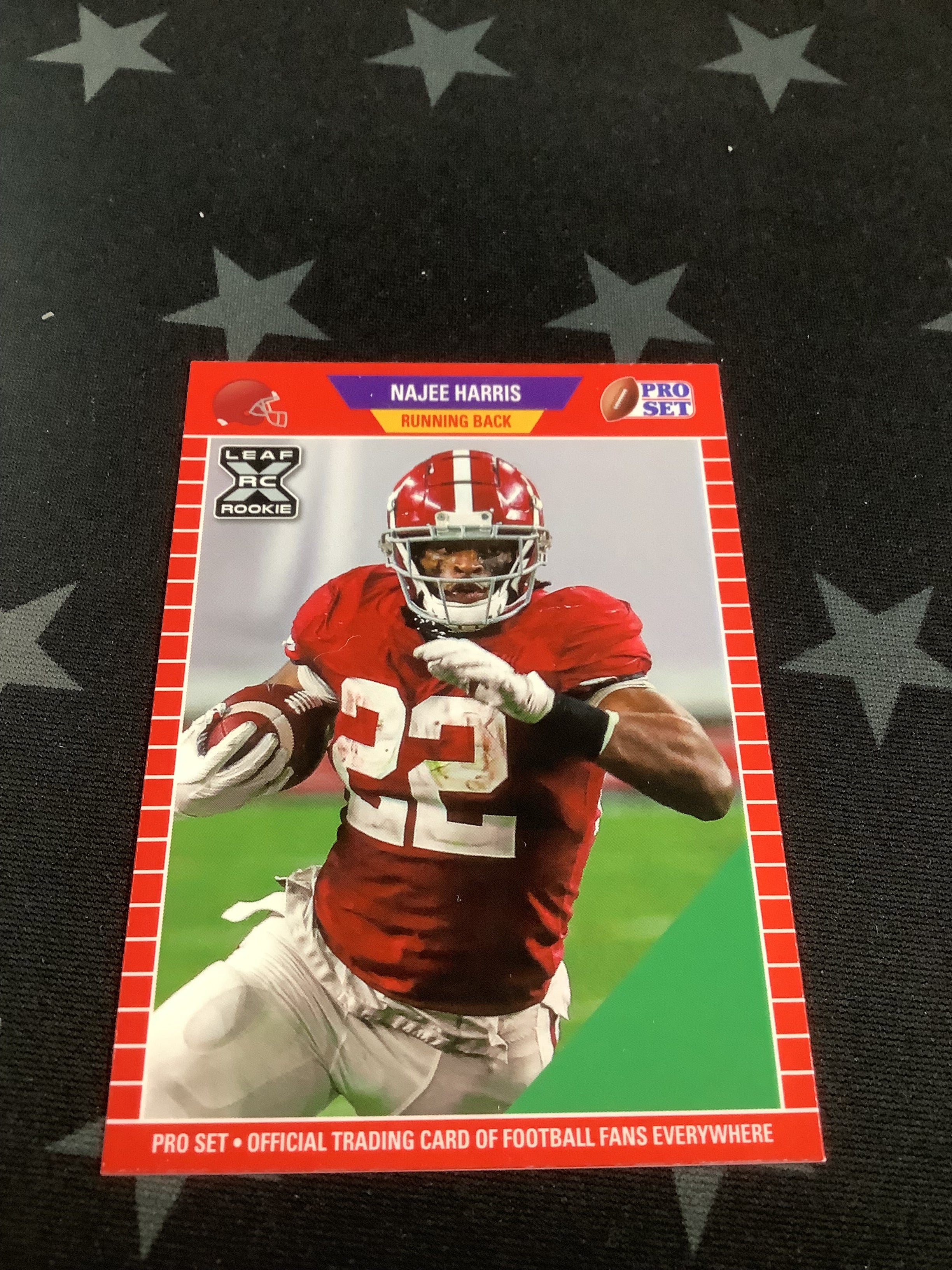 2021 Leaf Pro Set Football NaJee Harris Rookie Card - Collectible Sports Memorabilia for NFL Fans & Trading Card Enthusiasts - Perfect for Display, Trading, and Investment