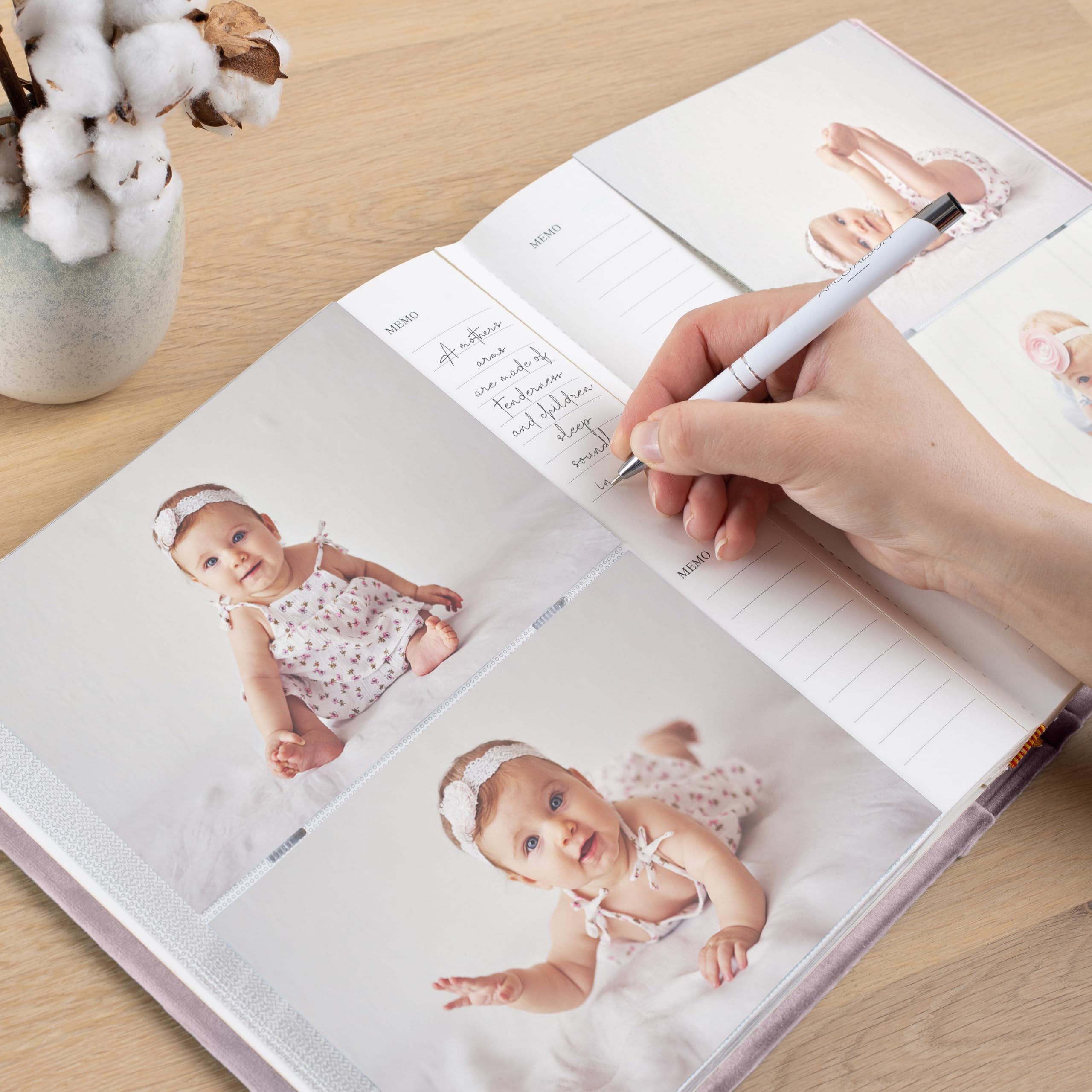 200-Pocket 4x6 Baby Photo Album | Personalized Baby Memory Book with 10x15cm Photo Sleeves | Perfect Baby Shower & 1st Birthday Gift | Nursery Decor & Family Keepsake