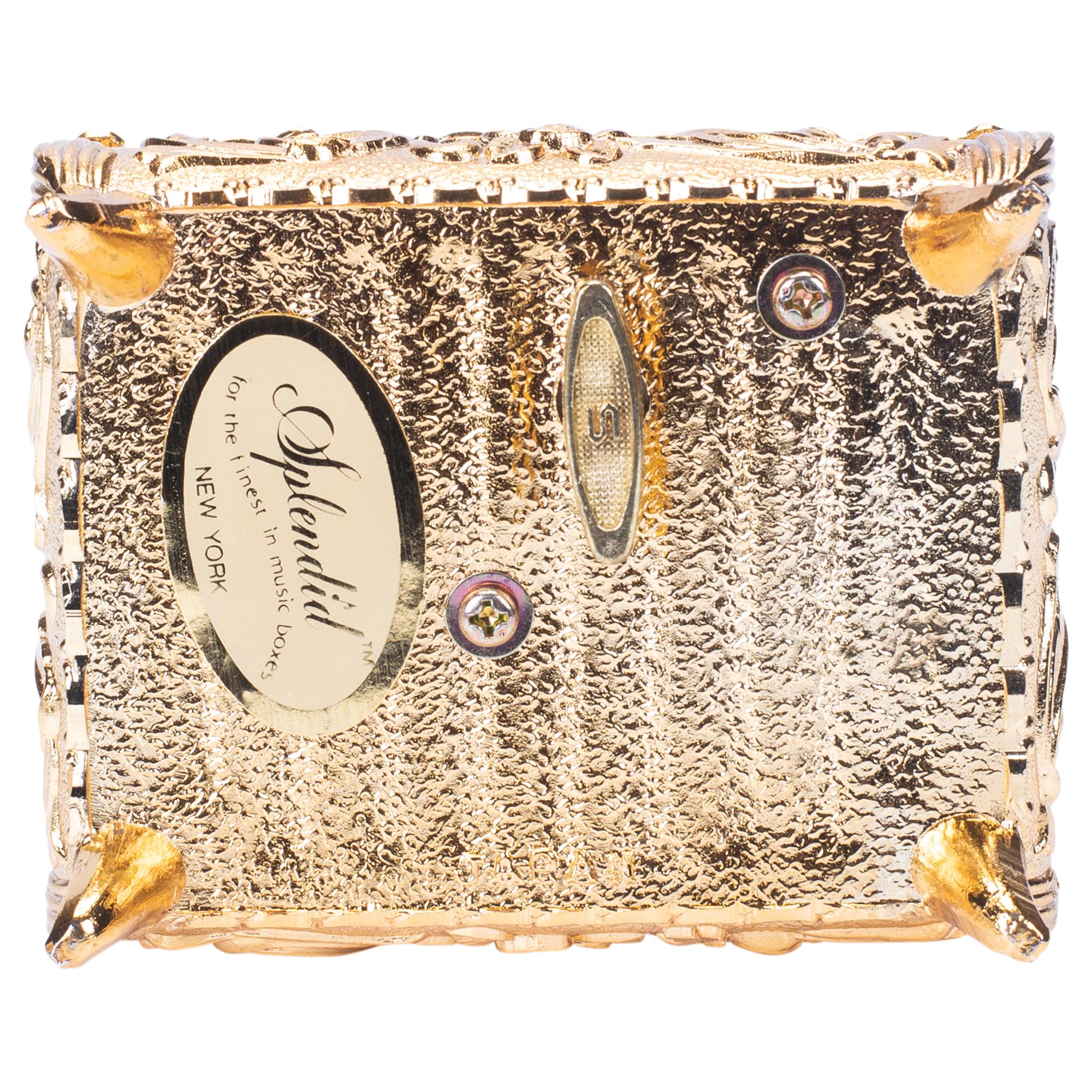 Elegant Gold Filigree Music Jewelry Box - Plays 'All I Ask Of You' from Phantom of the Opera - Perfect for Gift Giving, Home Decor & Keepsake Storage