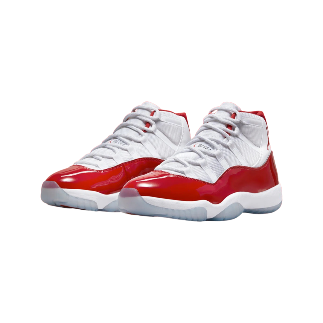 Air Jordan 11 Retro 'Cherry' White Varsity Red Black Basketball Shoes - Perfect for Court Performance & Streetwear Fashion
