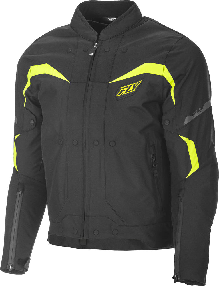 Black & Hi-Vis Butane Jacket for Men - Waterproof, Windproof Workwear for Outdoor Construction & Safety