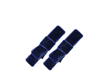 Knot Velvet Trim Hair Clip Set - Soft & Stylish Hair Accessories for Women & Girls - Perfect for Parties, Weddings & Everyday Wear