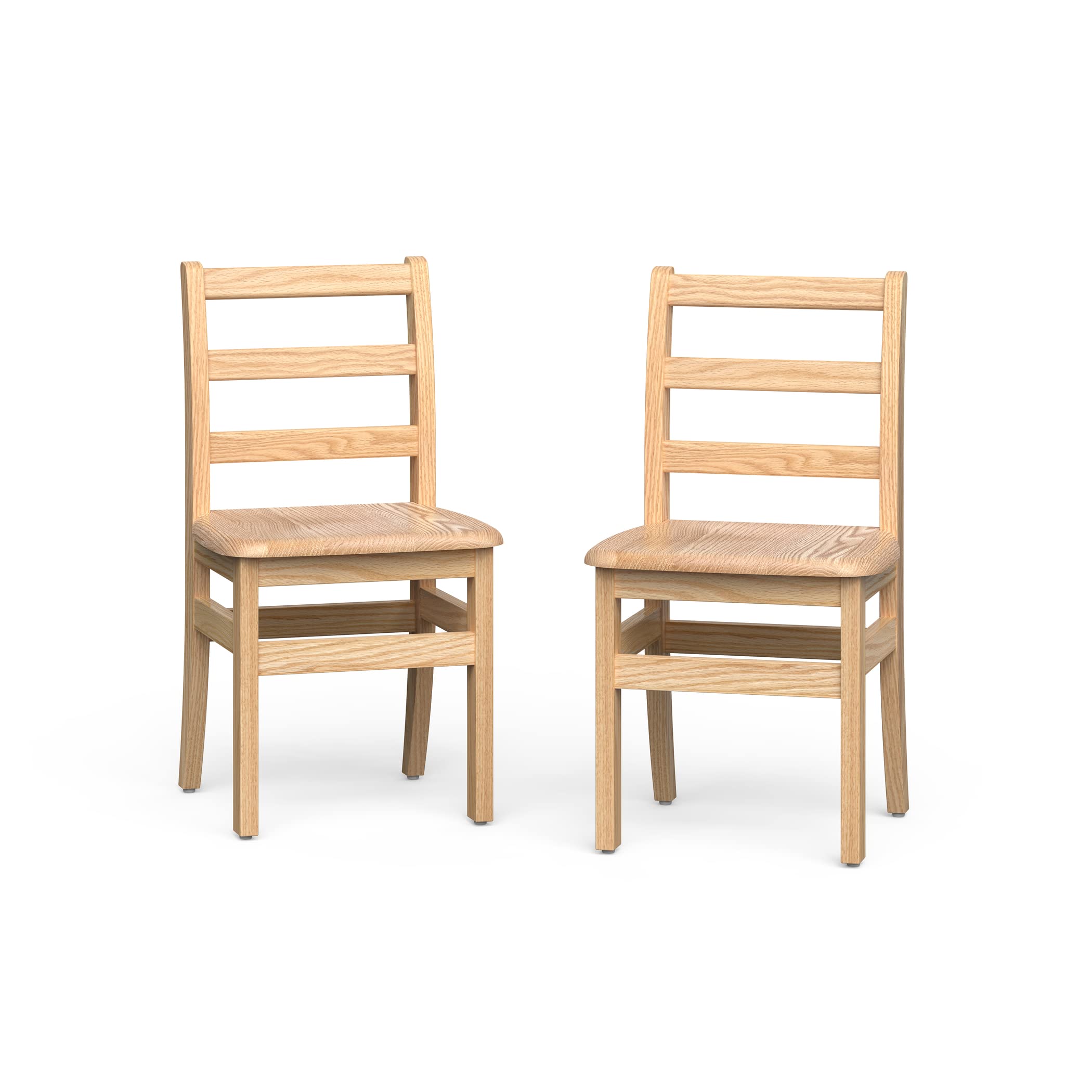 2 Pack Kids Wooden School Chairs - 14