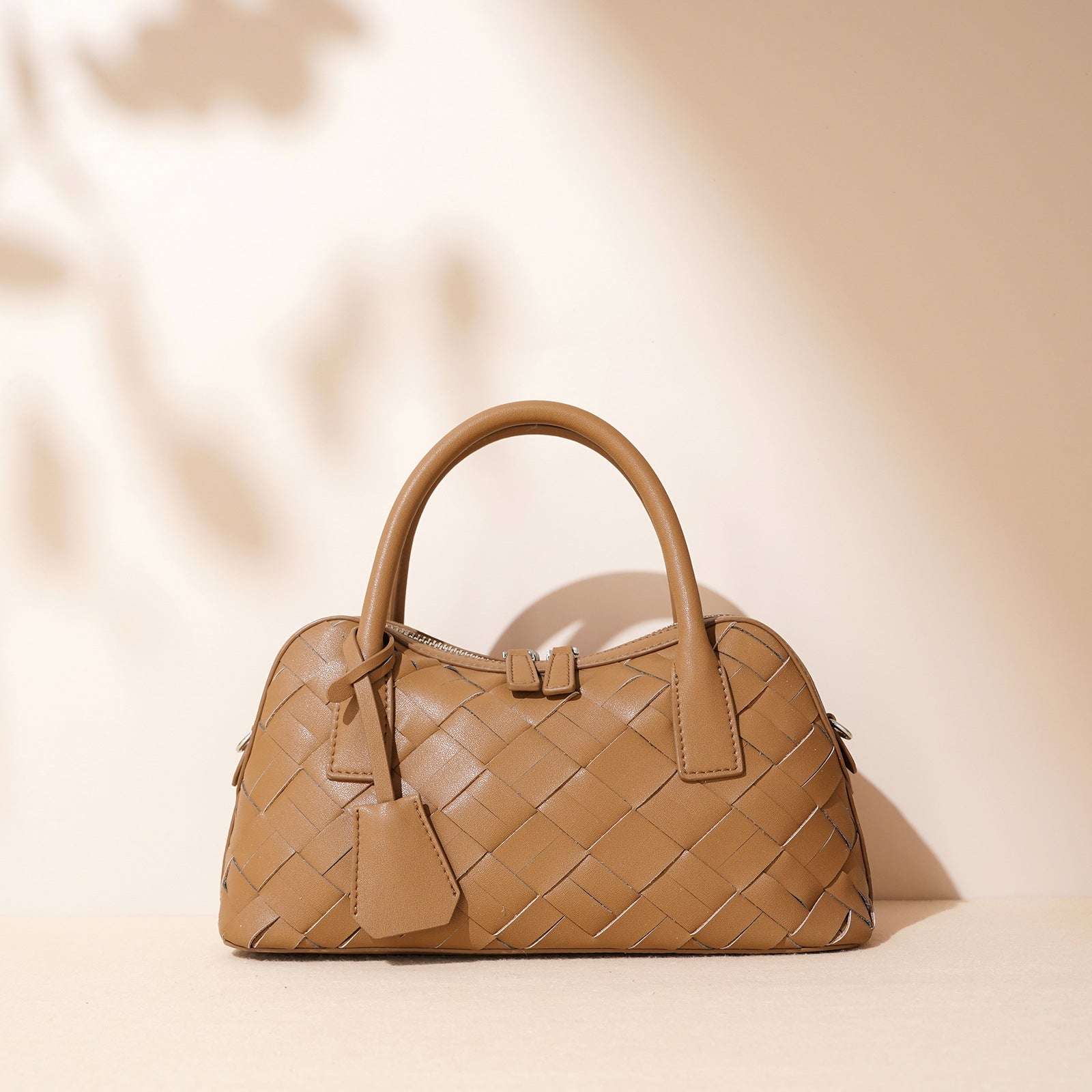Stylish Woven Convertible Leather Handbag for Women - Crossbody, Shoulder & Tote Bag - Perfect for Work, Travel & Everyday Use