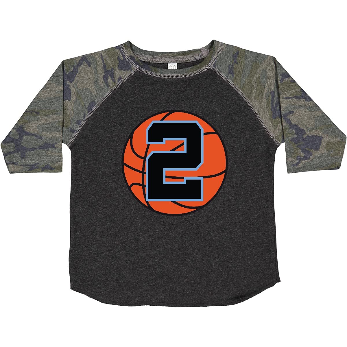 Inktastic Basketball 2nd Birthday T-Shirt for 2 Year Old Boys & Girls - Cute Toddler Basketball Party Outfit for Birthday Celebrations & Sports Events
