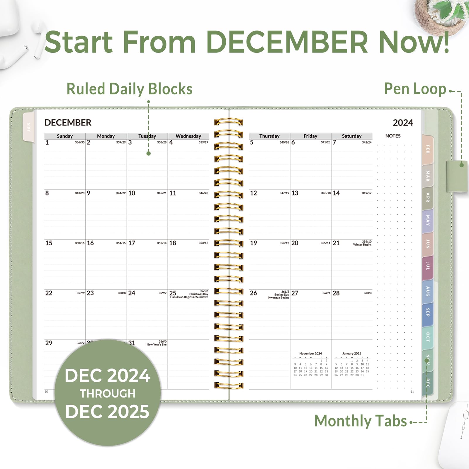 2025 Weekly & Monthly Planner - 6.4