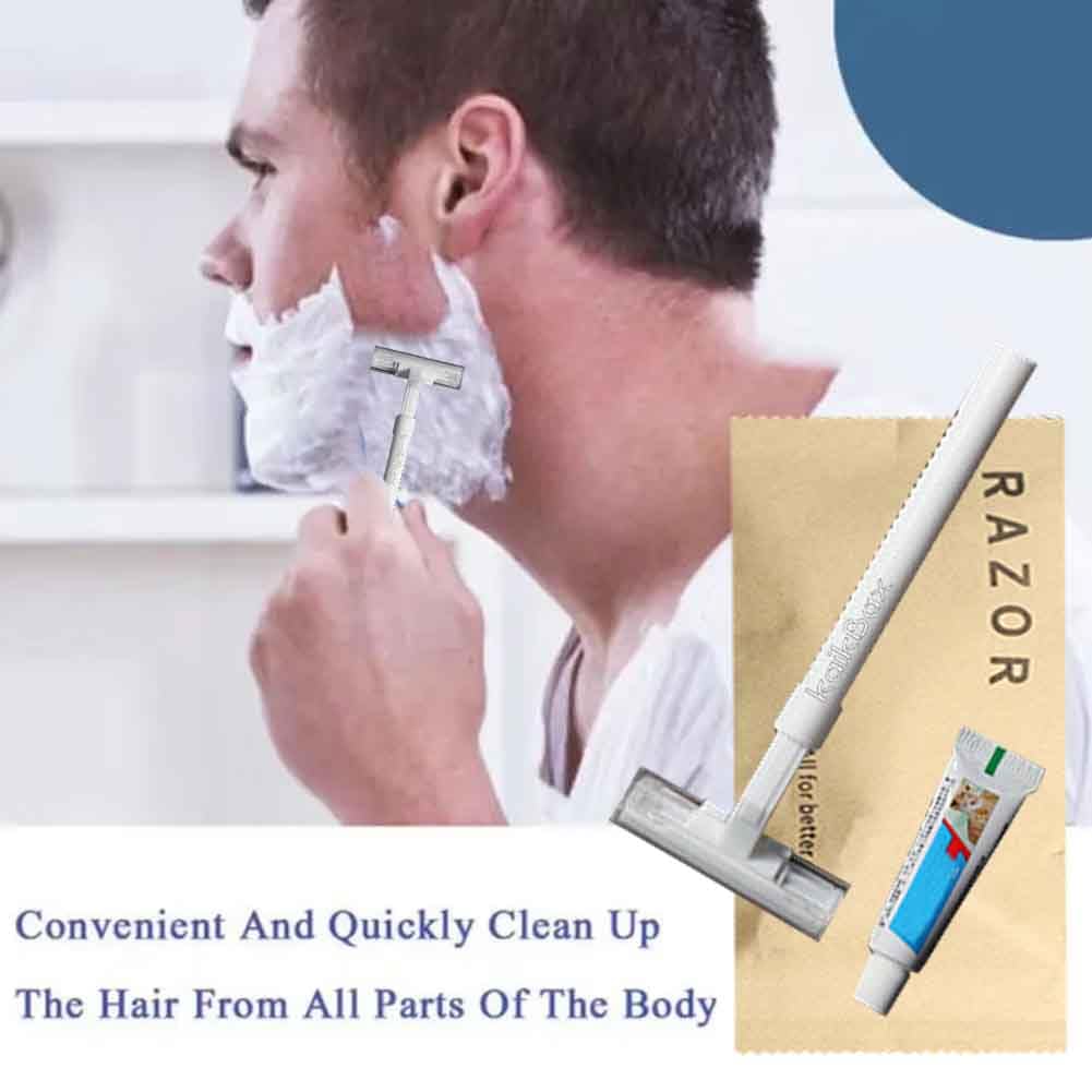 10-Pack Individually Wrapped Disposable Razors with Shaving Cream - Portable Travel Razor for Men & Women - Hotel, Home & Gym Use - Smooth Shave for Face, Legs & Body