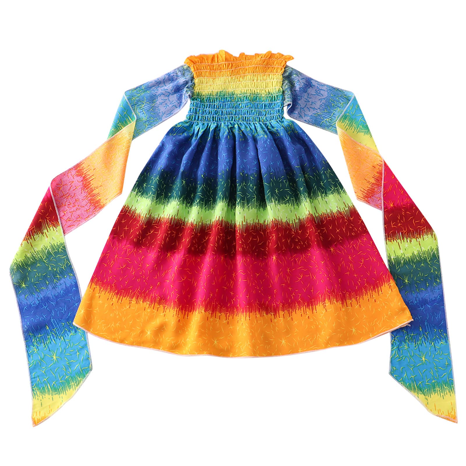Bohemian Floral Sleeveless Toddler Dress with Bowknot - Girls' Summer Beach Dress for Plus Size Toddlers | Perfect for Vacation, Photoshoots & Outdoor Play