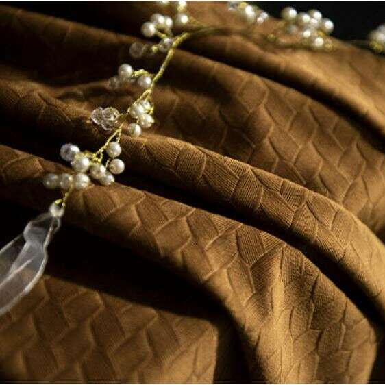Luxury Jacquard Velvet Woven Design Curtains - Orange | Elegant Home Decor for Living Room, Bedroom & Dining Room | Blackout Thermal Insulated Window Drapes
