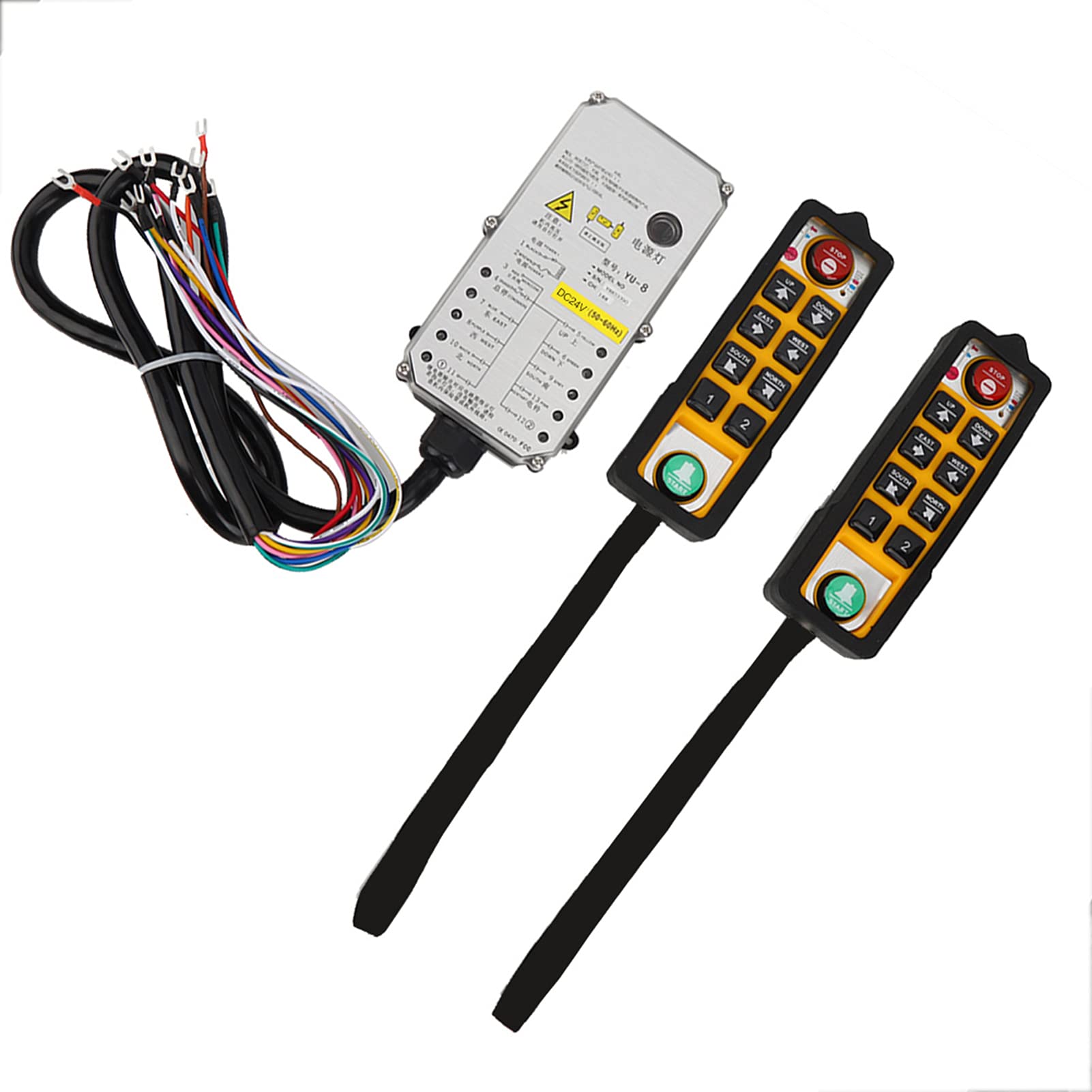 Waterproof DC24V Crane Remote Control & Hoist Controller for Coal Mining, Concrete Pumps, and Heavy-Duty Conveyors - Industrial Equipment for Construction and Material Handling