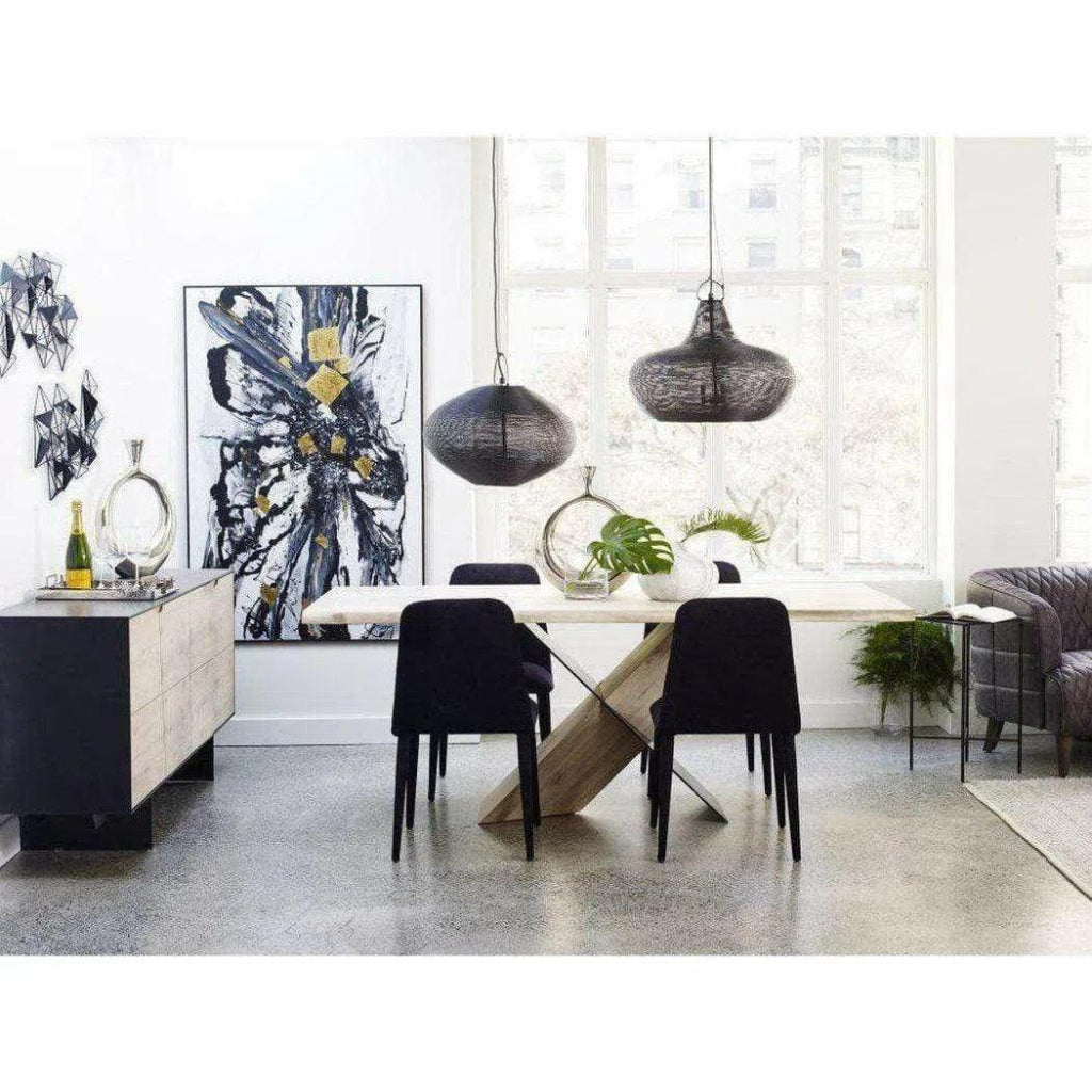 79 Inch Modern Natural Wood Dining Table - Perfect for Family Gatherings, Dinner Parties & Contemporary Home Decor