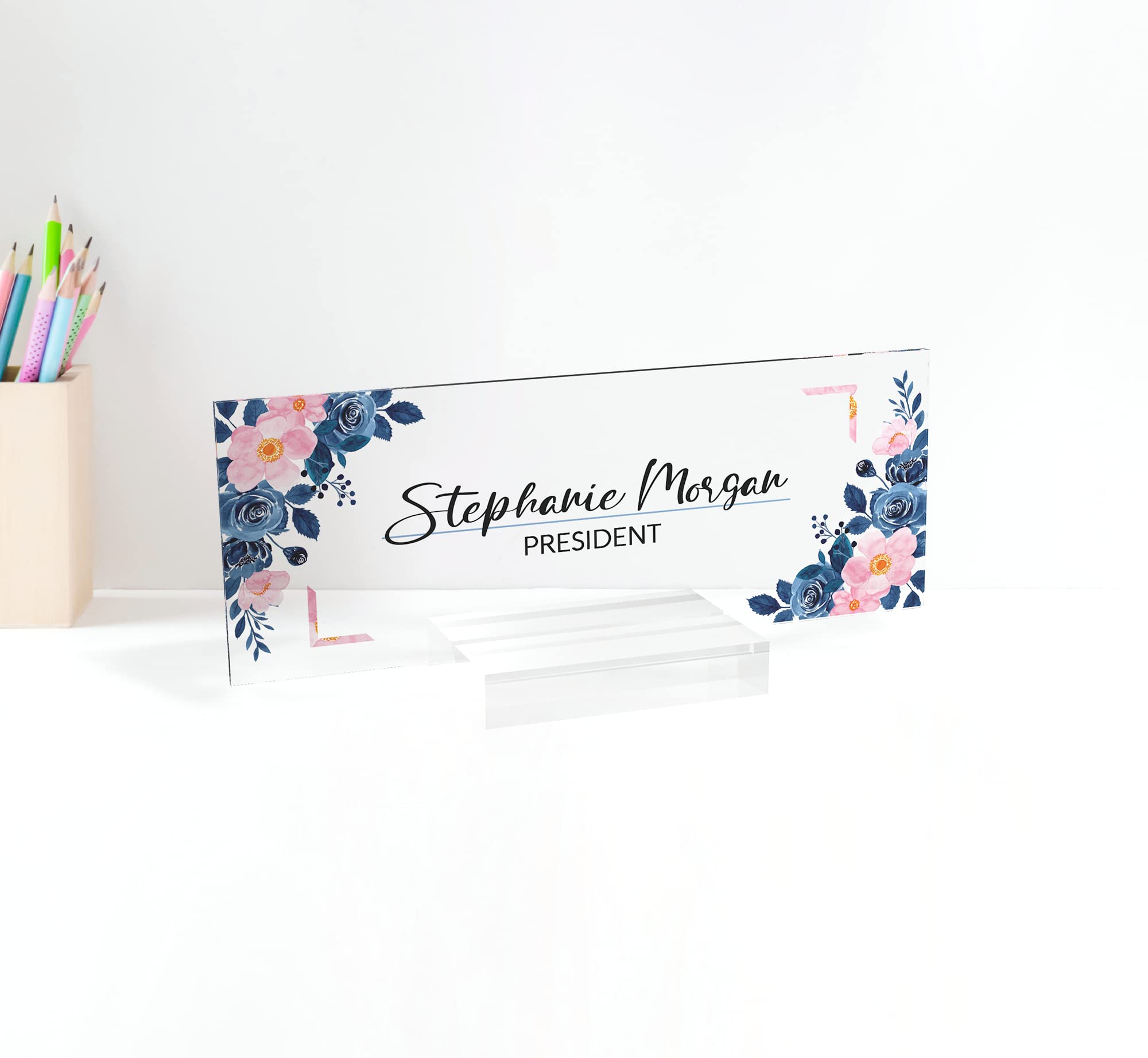 Custom Engraved Name Plates for Office Desk & Wall - ARTSWAVE | Professional Workspace Decor