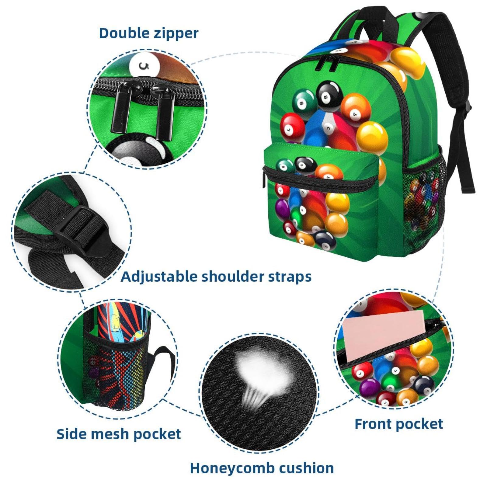 Men's & Women's Travel Backpack - Durable & Stylish for Hiking, Work & Billiard Sports | Water-Resistant Laptop Backpack for Commuting & Outdoor Adventures