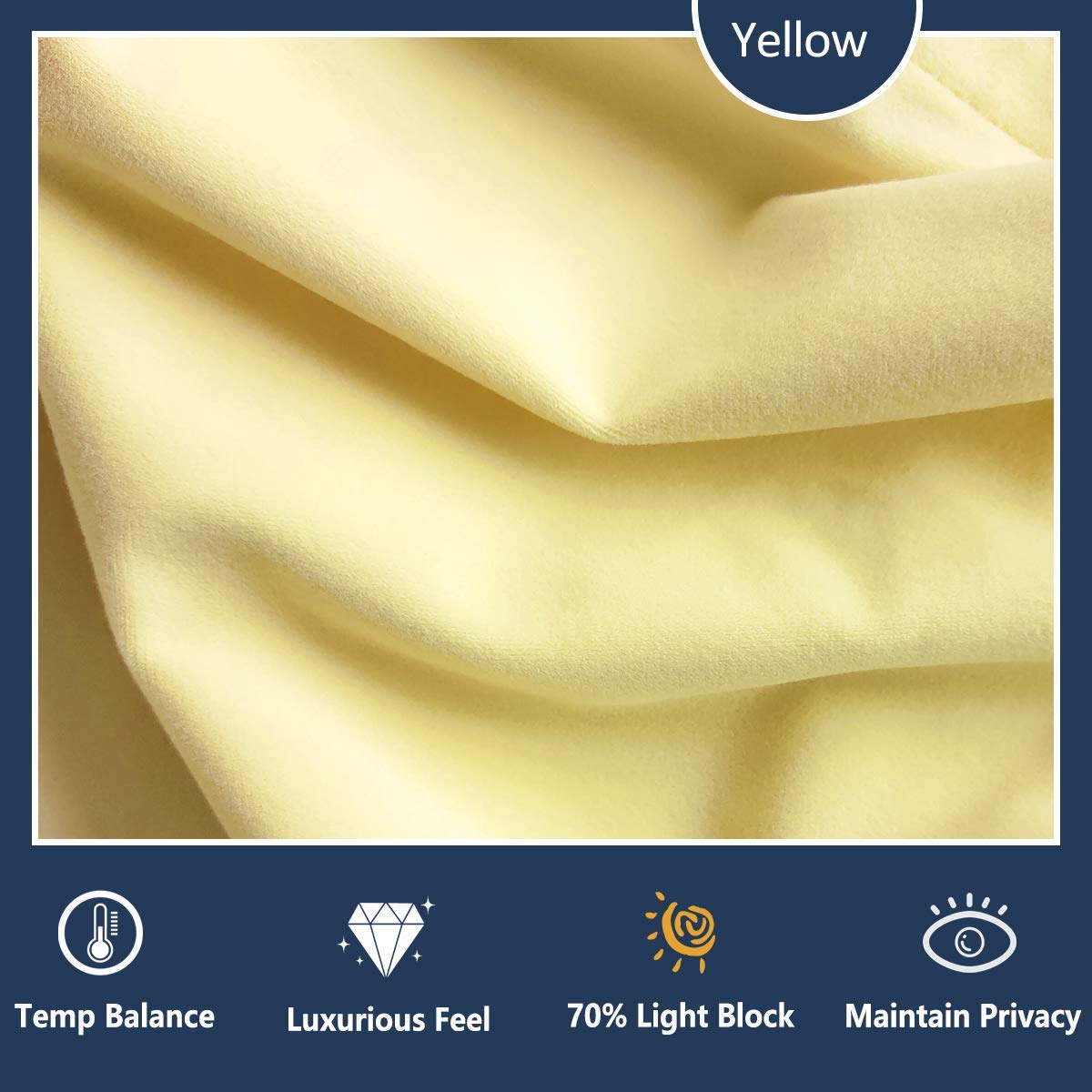 Luxury Yellow Pompom Velvet Curtains 84