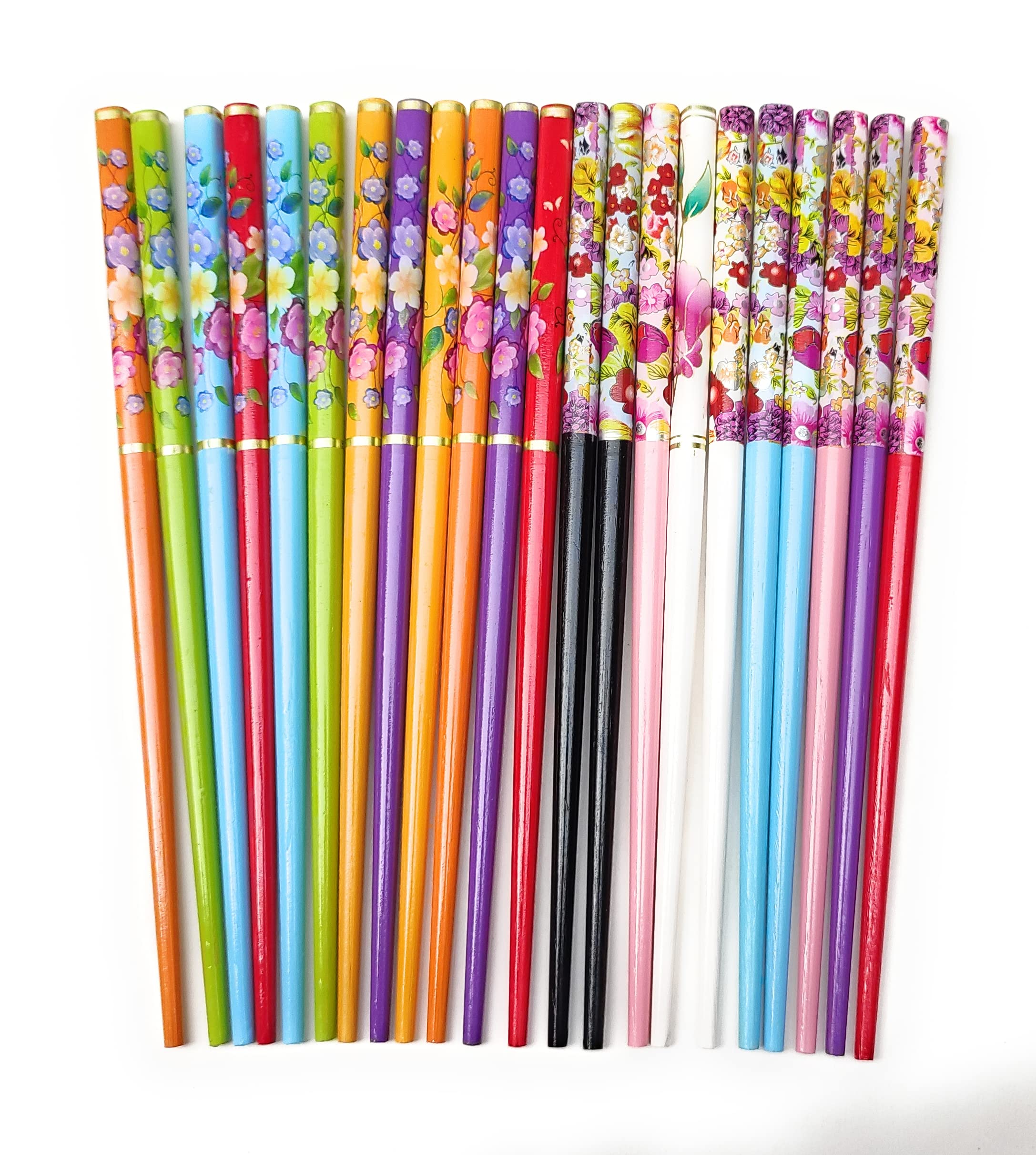 MOOLYAVAAN Handmade Wooden Hair Stick - Natural Juda Pin, Hair Clip, Bun Stick for Women - 4 Pack Multicolor Hair Accessories for Updos, Braids & Special Occasions