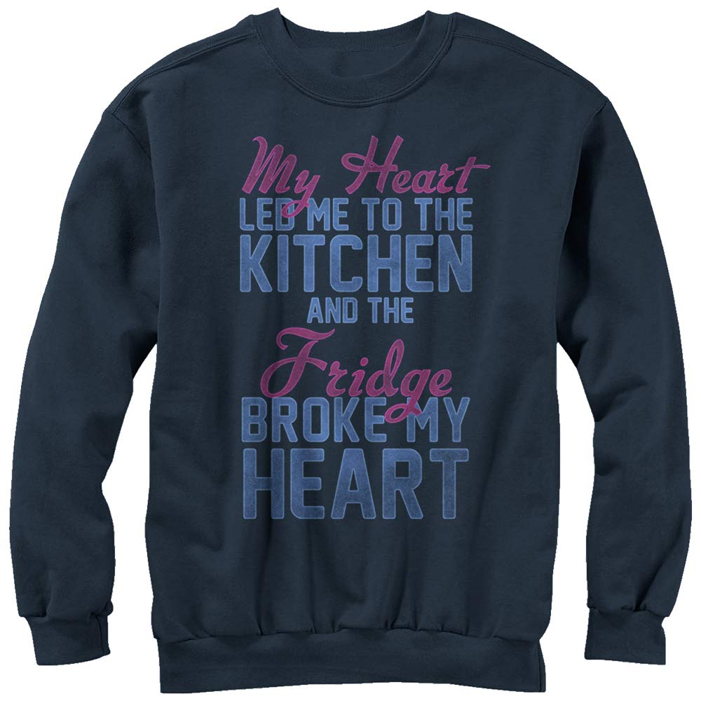 Women's Chin UP Heart Led Me to Kitchen Sweatshirt - Cute Funny Slogan Pullover Hoodie for Coffee Lovers & Home Cooking - Perfect for Casual Wear, Gifts & Instagram Outfits