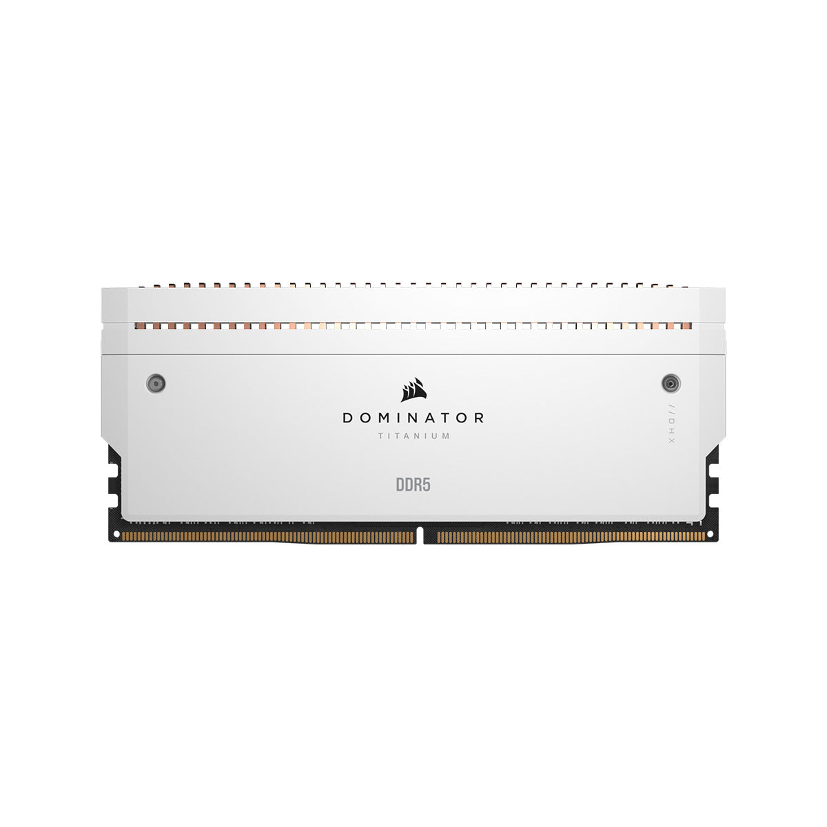 Corsair DOMINATOR TITANIUM 32GB (2x16GB) DDR5 6600MHz CL32 White RAM Kit with White Fin Accessory - Premium Gaming & High-Performance PC Memory for Desktops, Workstations, and Content Creation