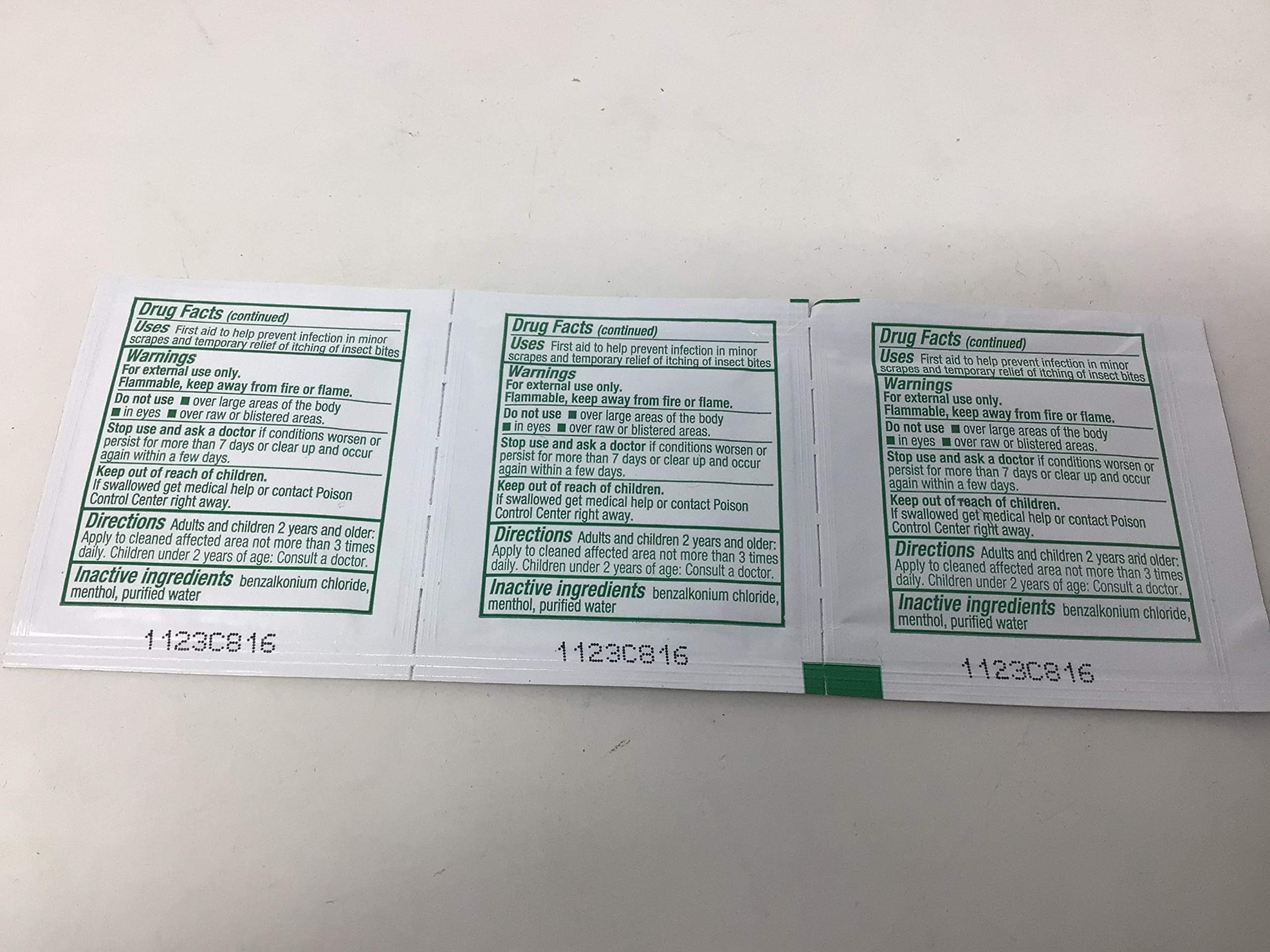 Safetec Sting Relief Wipes - First Aid for Bug Bites & Stings - 48 Count Box | Instant Itch & Pain Relief for Outdoor Activities, Camping, and Hiking