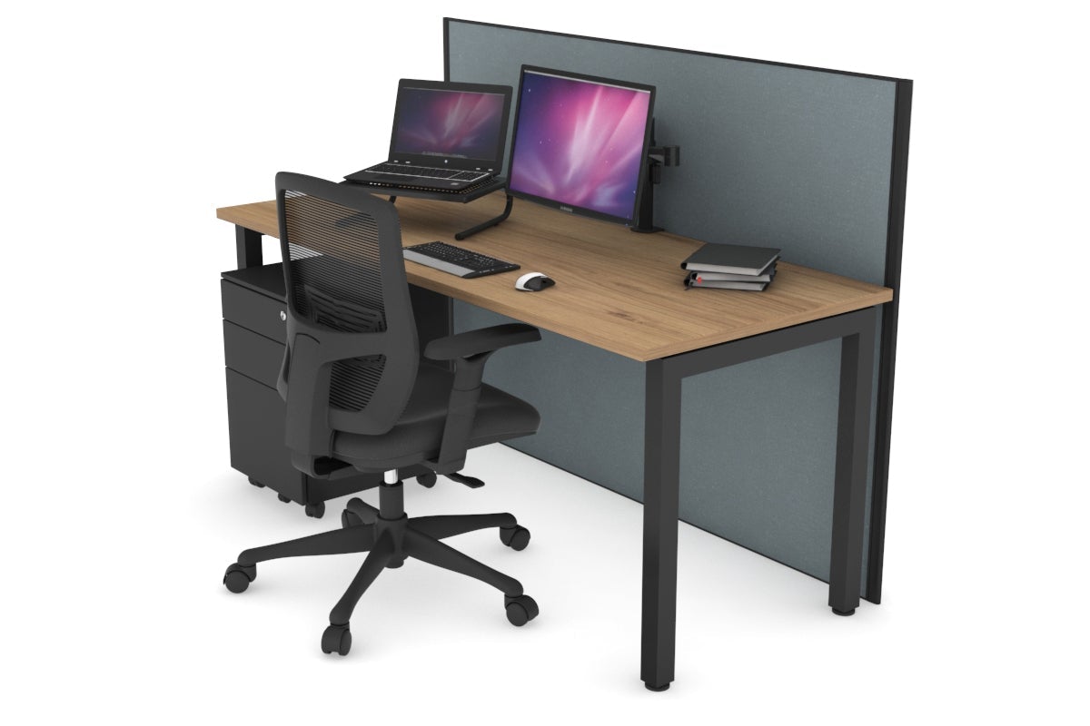 Horizon Quadro Square Legs Office Desk - 1400L x 700W Modern Workstation for Home & Office - Perfect for Remote Work, Study & Conference Rooms