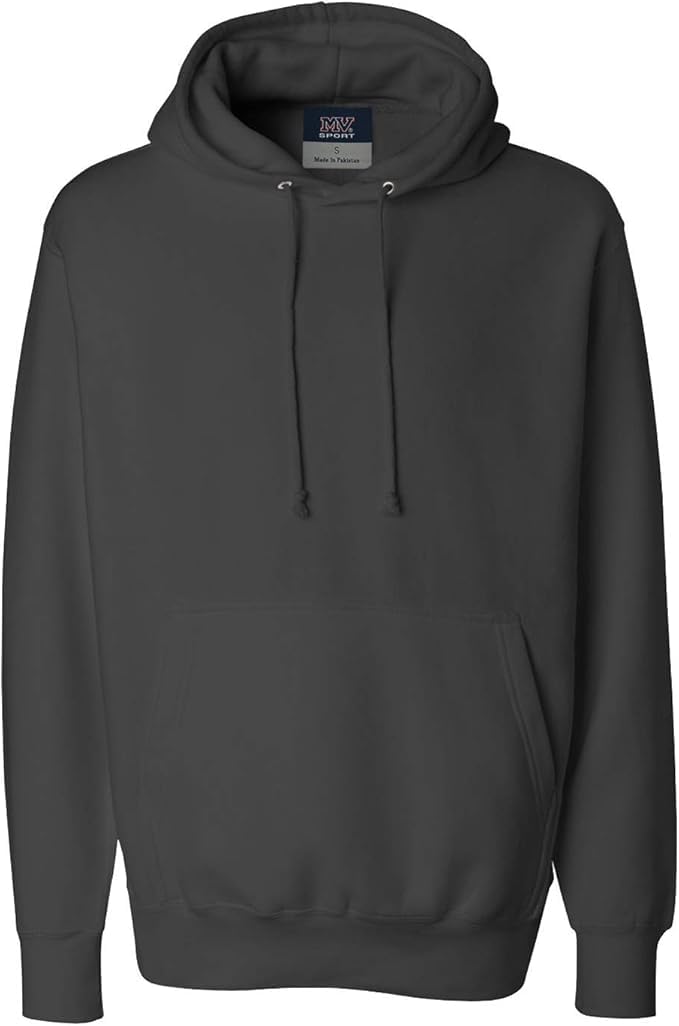 MV Sport Men's Heavyweight Fleece Hoodie - Thick Cotton Pullover Sweatshirt with Drawstring Hood | Perfect for Casual Wear, Gym, Outdoor Activities & Winter Layering