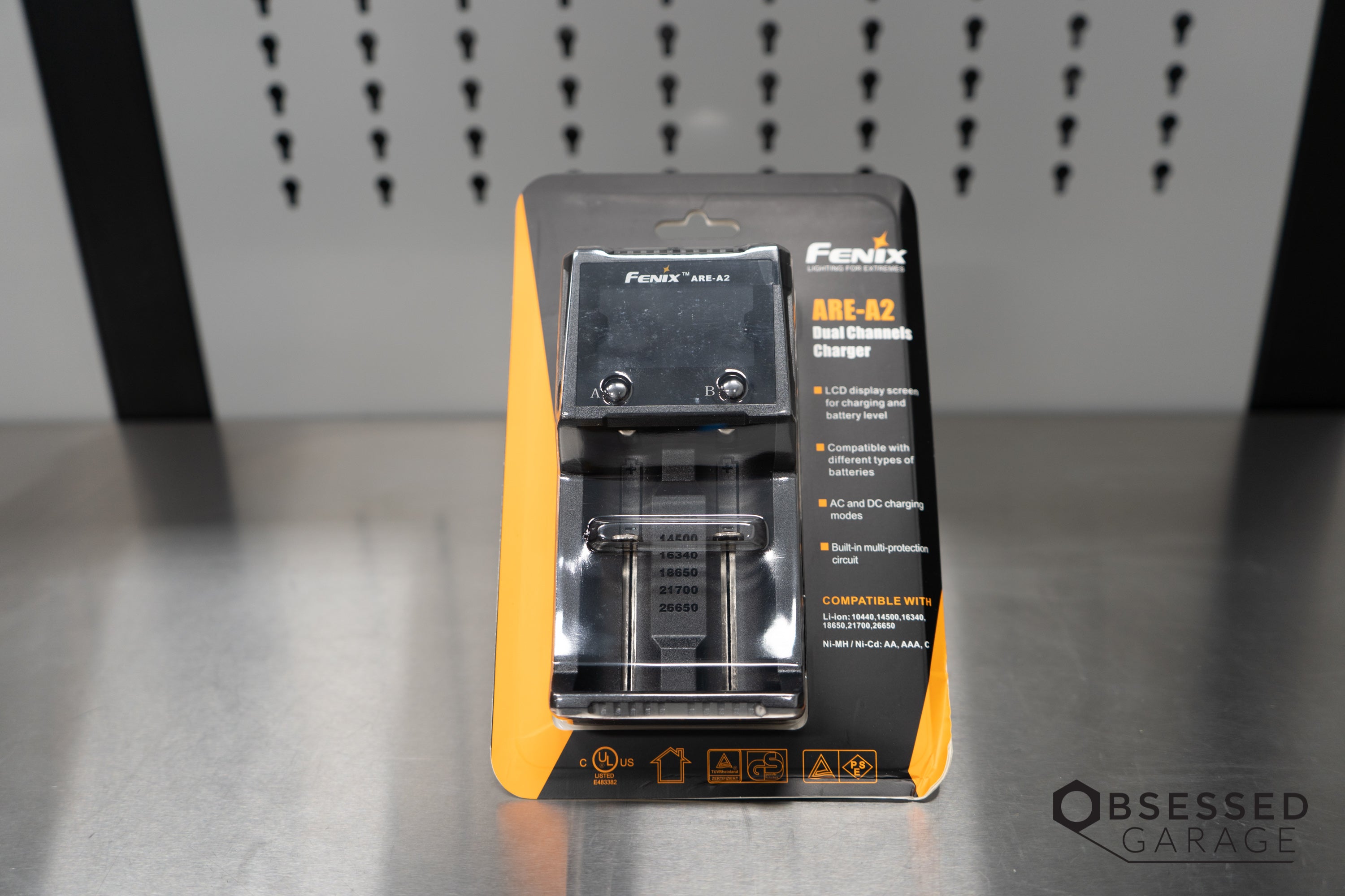Fenix ARE A2 Smart Battery Charger for AA AAA NiMH NiCd - Fast Charging with LCD Display | Perfect for Home, Office, and Travel Use