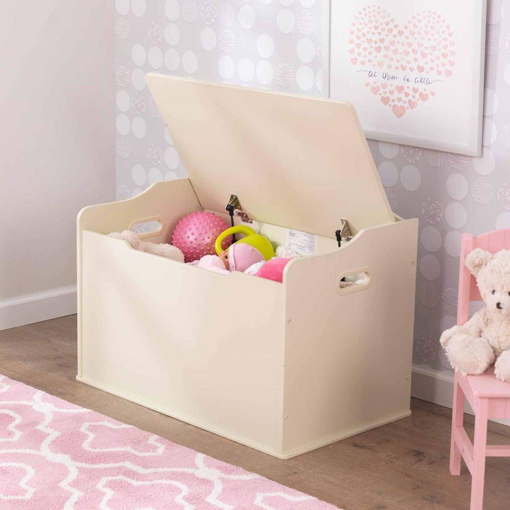 KidKraft Austin Toy Box in Vanilla - Kids Storage Organizer for Toys, Books & Clothes - Perfect for Bedroom, Playroom & Nursery Organization