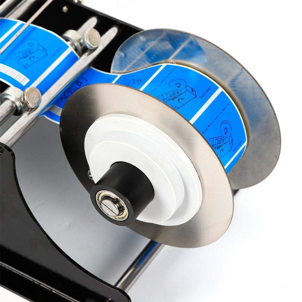 Semi-Automatic Bottle Labeling Machine - Adjustable Round Bottle Labeler for 0.59-4.7 Inch Containers | Perfect for Home Brewing, Cosmetics & Small Business Packaging