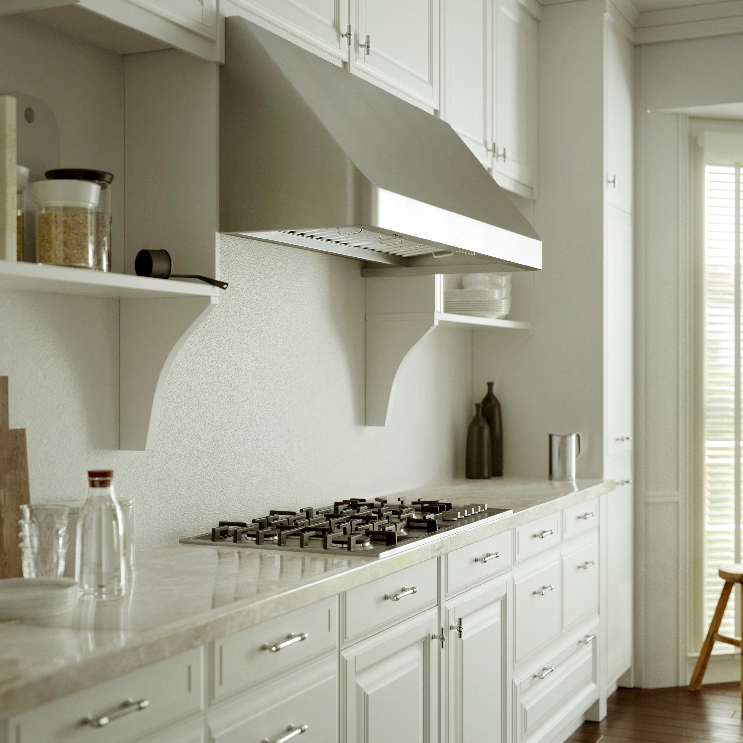 48 Inch Pro UC Turbo 1400 CFM Ducted Under Cabinet Range Hood - Powerful Kitchen Ventilation for Smoke & Odor Removal