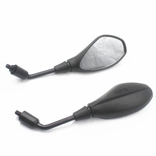 10mm Black Rear View Mirrors for BMW F800GS F650GS F800R (2008-2011) & Aprilia SL750 Shiver Dorsoduro 1200 Mana 850 - Durable Motorcycle Side Mirrors for Enhanced Safety and Visibility on Road Trips