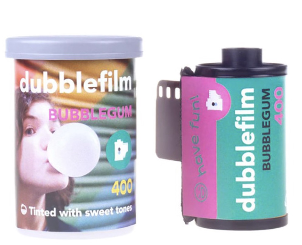 DUBBLEFILM BUBBLEGUM 400 135 36 Color Film - Vintage Style 35mm Film for Analog Cameras - Perfect for Travel, Street Photography & Creative Projects