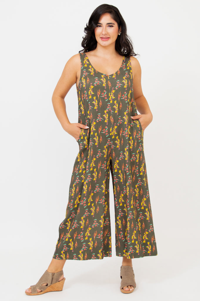 Fernanda Jumpsuit - Women's Linen Bamboo Romper | Comfortable & Stylish Summer Outfit for Beach, Travel & Casual Wear